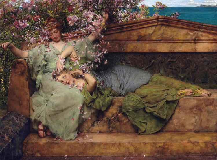 Alma-Tadema, Sir Lawrence In a Rose Garden (mk23)